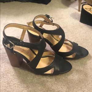 Sole society blue heeled sandals - NWT never worn